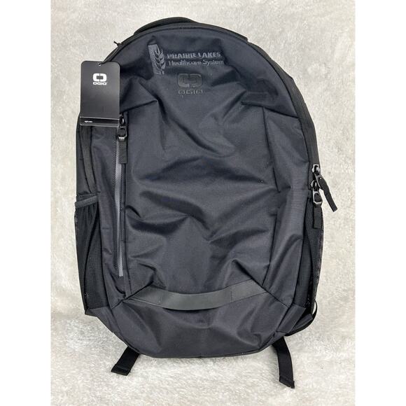 Ogio Backpack Black Multi Pockets New with Tags “Prairie Lakes Health Care” Logo - Picture 1 of 10
